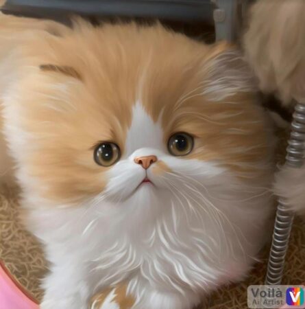 Male red and white Persian kitten for sale